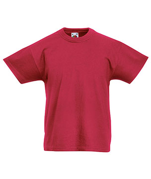 T-SHIRT ORIGINAL BAMBINO - FRUIT OF THE LOOM rosso mattone T-SHIRT ORIGINAL BAMBINO - FRUIT OF THE LOOM rosso mattone